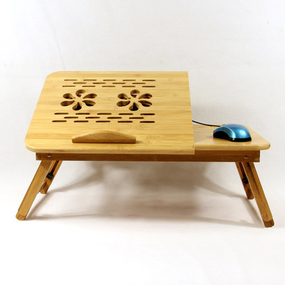【廠家批發(fā) 竹筆記本電腦桌 床上懶人桌 散熱先鋒 雙靜音USB風(fēng)扇】價格,廠家,圖片,桌類,龍泉市奇客竹木制品廠-